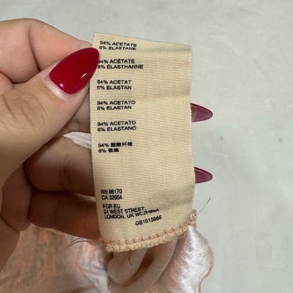 Free People Intimately Coral Nowhere To Be Slip Dress Pink Silky XS - Picture 10 of 11